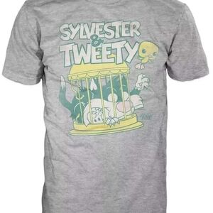 Sylvester & Tweety Gray Funko Pop T-Shirt- New- Size XL